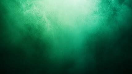 Fototapeta premium Mysterious green mist envelops a darkened room during an atmospheric event at twilight
