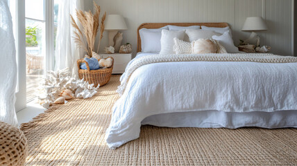 bed in bedroom