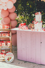 Strawberry Birthday Cake