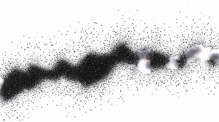 Noise grain background, pointillism dots gradient or dotwork pattern, vector stipple effect. grain noise halftone or grainy texture or dotwork grain noise. Pointillism. Illustration