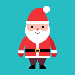      Santa Claus icon vector illustration.
