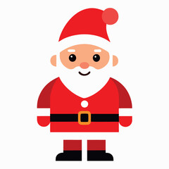      Santa Claus icon vector illustration.
