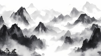 sunrise in the mountains