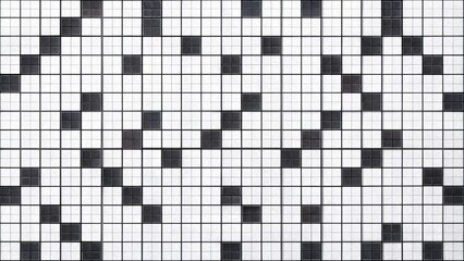 Blank crossword puzzle waiting to be filled in with various words and phrases, puzzle, crossword, game, challenge, squares