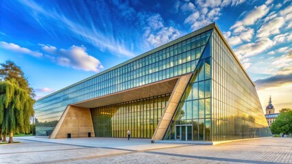 Fototapeta premium Museum of the History of Polish Jews in Warsaw, showcasing the rich heritage, culture, and struggles of the Polish Jewish community