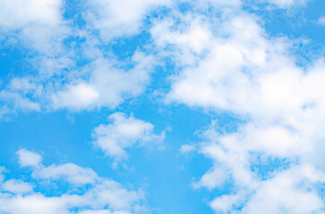 Obraz premium Blue sky and white clouds. Daytime sky. Sky background