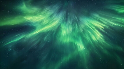 Majestic display of northern lights illuminating the night sky over a tranquil landscape