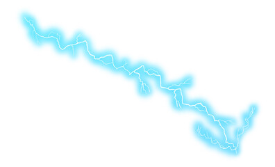 Blue lightning down arrow effect