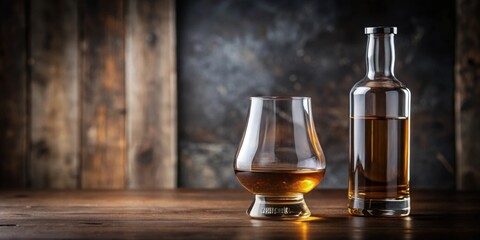 Yamazaki single malt Japanese whisky bottle next to a Glencairn whisky glass, Yamazaki, single malt, Japanese, whisky, bottle