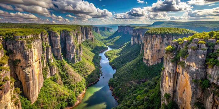 Beautiful and breathtaking landscapes in Xingo Canyons, Aracaju, Brazil, Canyon, Xingo, Canyons, Aracaju, Brazil