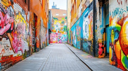 Fototapeta premium Urban Art Alleyway