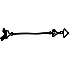 Single isolated icon with outline style icon on white background