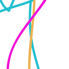 Pink teal yellow lines, background 
