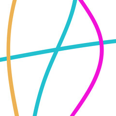 Pink teal yellow lines, background 