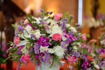 Bouquet of flower in wedding ceremony