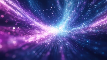Fototapeta premium Pulsating glow of abstract cosmic energy