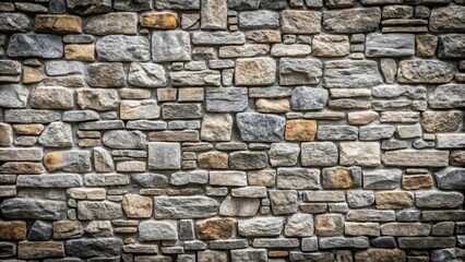 Fototapeta premium Rough textured gray stone wall background , texture, rough, gray, stone, wall, background, ancient, rustic, weathered