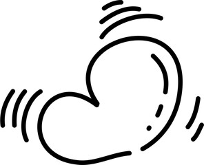 Hearth Hand drawn icon