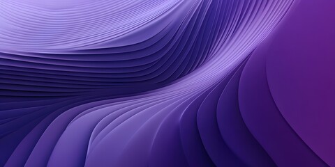 Abstract 3D purple background with curved lines, minimalistic design, simple shapes, and a gradient of deep blue