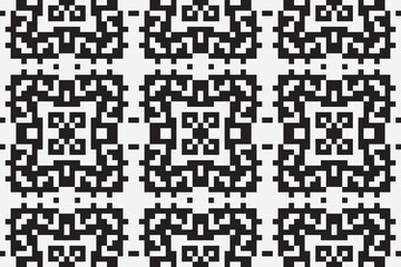 Fototapeta premium Ethnic seamless monochrome pattern. Aztec geometric background. Tribal print. Navajo fabric. Modern abstract wallpaper. Vector illustration.