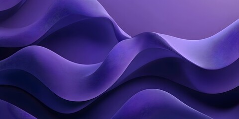 Obraz premium Abstract purple background with curved lines, minimalistic design, simple shapes, and a gradient of deep blue