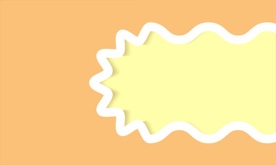 orange background with abstract 3d wavy line motion. Modern abstract paper background. Website banner template for digital marketing and branding. minimal banner template presentation. cover design 
