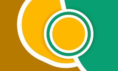 fashionable background. sport wallpaper. promotion poster. minimal banner template. 3d circular line on green and yellow background. presentation product template. digital marketing social media post
