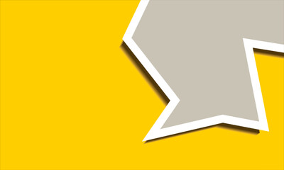 Quote text bubble. yellow gradient background. comment Vector, note and message. Minimalist social media post and story template. Suitable for advertise, web banner, flyer, brochure, presentation
