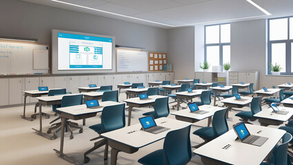 Classroom, collegiate or academic, modern Generative AI