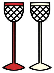 運動会の玉入れのカゴのイラスト素材