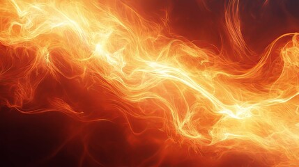 Fototapeta premium Abstract Orange and Yellow Swirling Energy