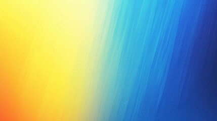 Abstract Gradient Background with Diagonal Lines in Yellow and Blue