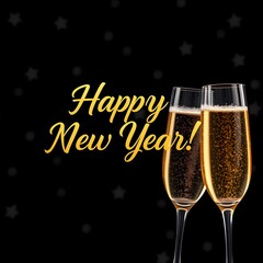 happy new year 2025 poster design, start your new year with a smile