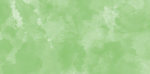 Green watercolor vector texture background for poster, cover, banner, flyer, cards,Abstract green watercolor paint background.Pastel color background in paper art style. Vector turquoise illustration 