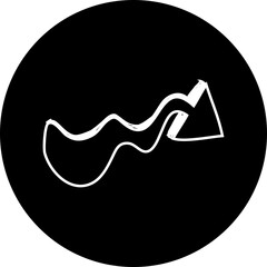 Single isolated icon with outline style icon on white background