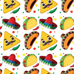 Festive Mexican Food Pattern