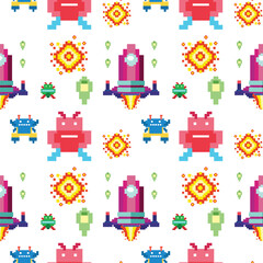 Retro Pixel Space Adventure