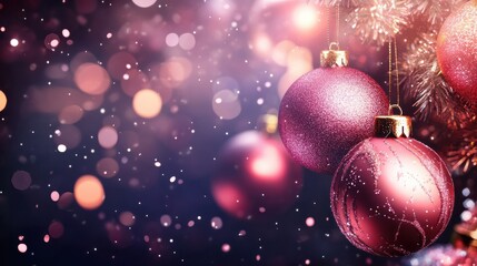 Obraz premium Abstract New Year or Christmas background for advertising with copy space and place for text. Backdrop for design transparent background