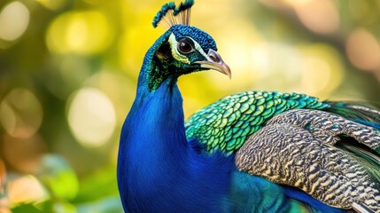 Obraz premium Close-up of a Peacock