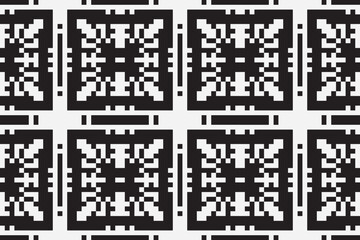 Fototapeta premium Ethnic seamless monochrome pattern. Aztec geometric background. Tribal print. Navajo fabric. Modern abstract wallpaper. Vector illustration.