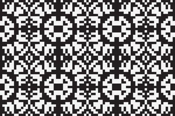 Fototapeta premium Ethnic seamless monochrome pattern. Aztec geometric background. Tribal print. Navajo fabric. Modern abstract wallpaper. Vector illustration.