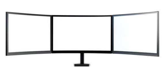 Triple Screen Monitor Setup.