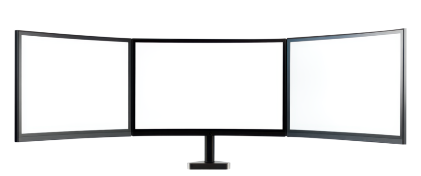 Triple Screen Monitor Setup.
