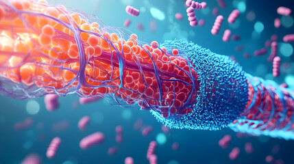 Muscle contraction powered by ATP/ Diagram of muscle fibers using ATP to power the sliding of actin