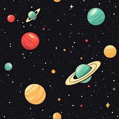 240807 96. cosmos pattern banner wallpaper, simple background