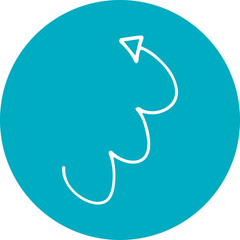 Single isolated icon with outline style icon on white background