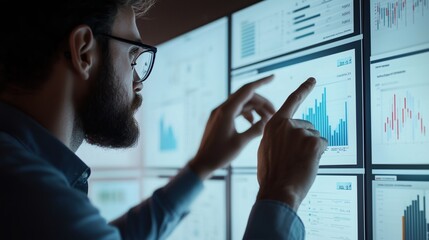 Business Person Analyzing Data Feedback