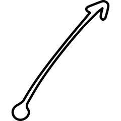 Single isolated icon with outline style icon on white background