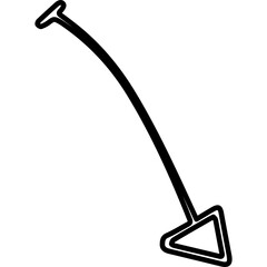 Single isolated icon with outline style icon on white background