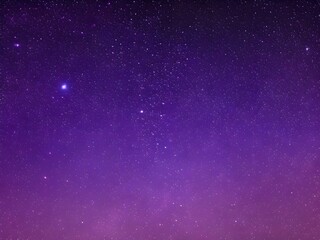 Fototapeta premium Ethereal Milky Way Purple Night Sky and Stars smooth textured background